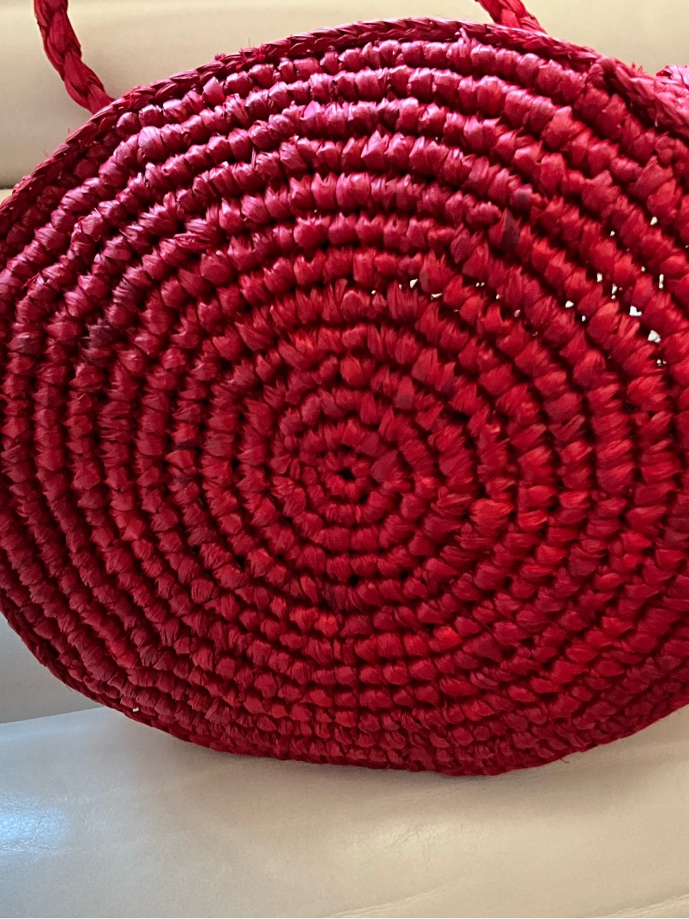 Rouje Handcrafted Red Bucket Bag - Picture 8 of 9